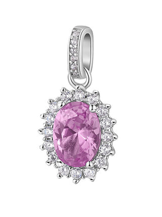 Brosway Elegante colgante de plata rosa vibrante FVP13