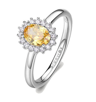 Brosway Fancy Energy Gelb Silber Ring FEY65 - Umfang: 50 mm