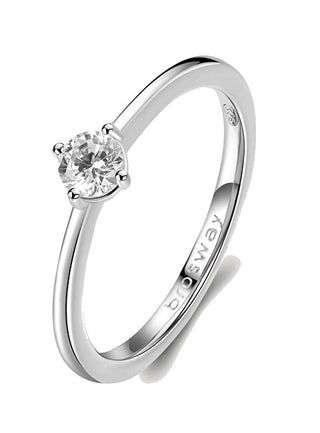 Brosway Fancy Infinite Vit Cubic Zirconia Silver Ring FIW76 - Omkrets: 56mm