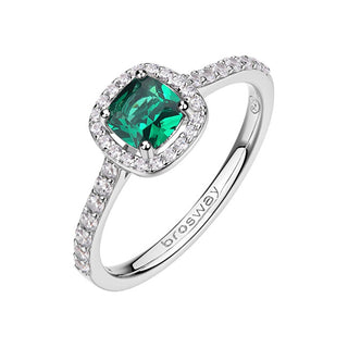 Brosway Elegant silver Anello Fancy Life Green FLG143 - Circuit: 56 mm