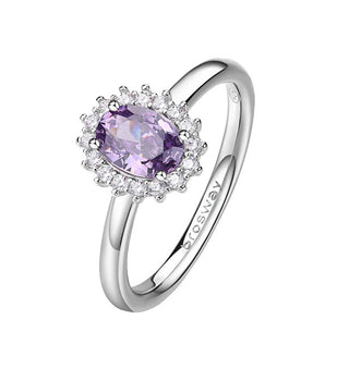 Brosway Fancy Magic Purple Silver Ring FMP75 - Krets: 54 mm
