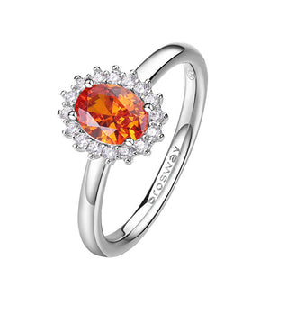 Brosway Elegante Anello In Argento Fancy Vitamin Orange Fvo19 - Circuito: 58 Mm