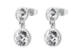 Brosway Elegantes pendientes colgantes con cristales Symphonia BYM172