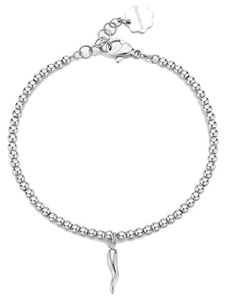 Brosway Pulsera de chakras de chile con cuentas de acero BHKB206