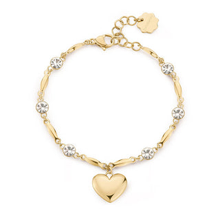 Brosway Magnifique bracelet plaqué or avec cristaux en forme de cœur et chakra BHKB212