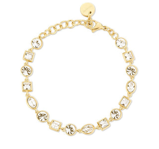 Brosway Pulsera de oro galvánico con cristales Cry Symphonia BYM169