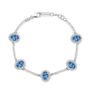 Brosway Lyxigt silverarmband med Zirconia Fancy Freedom Blue FFB35