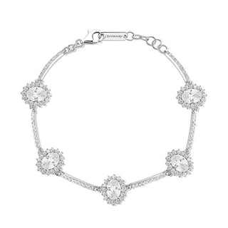 Brosway Lyxigt silverarmband med Zirconia Fancy Infinite White FIW46
