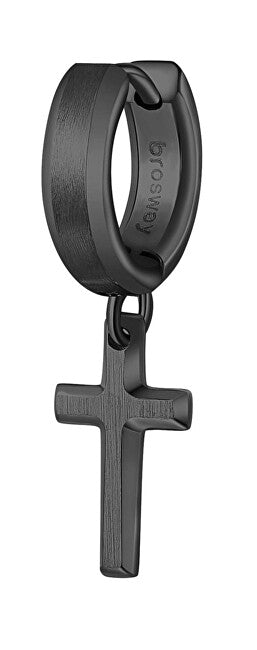 Brosway Modern black single Orecchini Cross Ink BIK28
