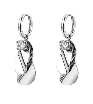 Brosway Modern steel Orecchini with crystal 2in1 Bloom BOM21
