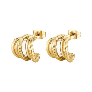 Brosway Amy Modern Gold Plated Earrings BAY22