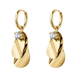 Brosway Modern gold-plated Orecchini with crystal 2in1 Bloom BOM22