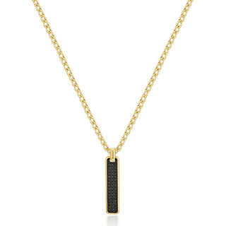 Brosway Collar de moda chapado en oro con circonita cúbica en la parte posterior BIK112