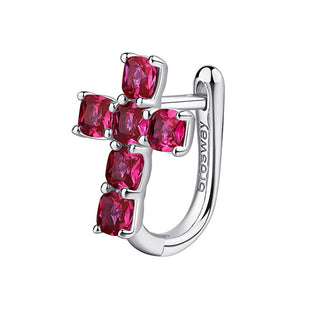 Brosway Elegantes pendientes individuales de rubí pasión fantasía FPR14