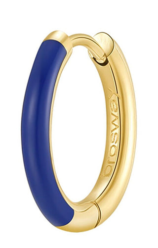 Brosway Pendiente individual bañado en oro azul Symphonie BYM123