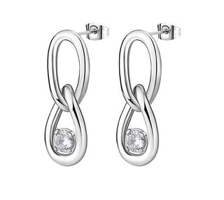 Brosway Timeless Drop Earrings Made of Steel Tape BBN41