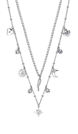 Brosway Zeitlose Stahlkette mit Chant-Charms BAH45