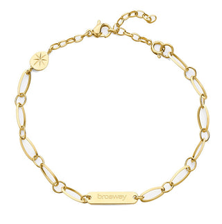 Brosway Pulsera atemporal bañada en oro para mujer Essential BNL054