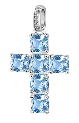 Brosway Colgante de plata con circonitas azules claros Fancy Cloud FCL14