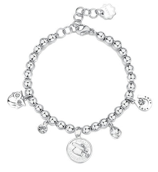 Brosway Pulsera de la suerte de los chakras con cuentas de acero BHKB205