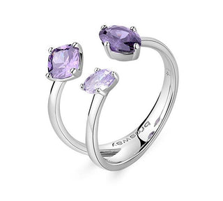 Brosway Γνήσιος ανοιχτός δακτύλιος Fancy Magic Purple FMP16 - Κύκλωμα: S (49-52 mm)