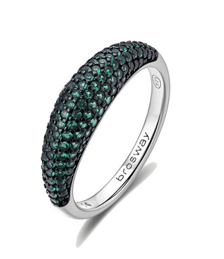Brosway Original Life Green Fancy Silver Ring FLG125 - Krets: 54 mm