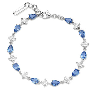 Brosway Pulsera de plata con circonitas cúbicas deslumbrantes Fancy Freedom FFB111