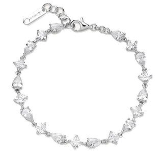 Brosway Pulsera de plata deslumbrante con circonitas Fancy Infinite White FIW115
