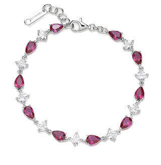 Brosway Fancy Passion Ruby Dazzling Sterling Silver Armband FPR113