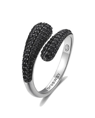 Brosway Anillo de plata negra Mystery Fancy FMB124 - Circuito: 52 mm