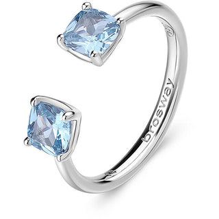 Brosway Anillo de plata azul claro Fancy Cloud FCL11 - Circuito: 54 mm