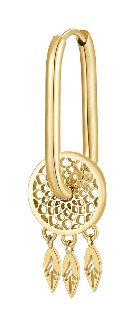 Brosway Single Golden Earrings Dream Catcher 2in1 Chakra BHKE120