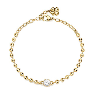 Brosway Bracelet boule plaqué or avec zircons Desideri BEI085