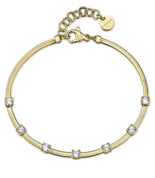 Brosway Gold-plated Bracciale Hadek with clear zircons Dreaming BIG15