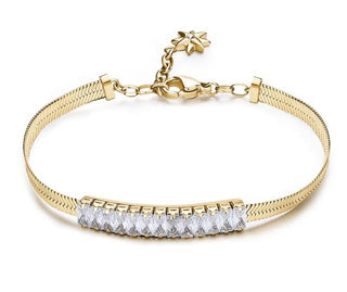 Brosway Hádek Wishes forgyldt armbånd med Cubic Zirconia BEI088