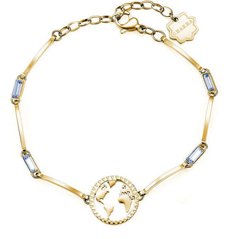 Brosway Bracelet Golden Globe avec cristaux bleus BHKB018