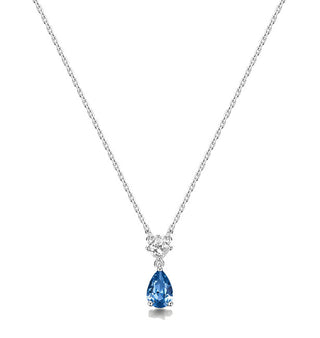 Brosway Freedom Blue Fancy Pendant Halsband i Sterling Silver FFB109