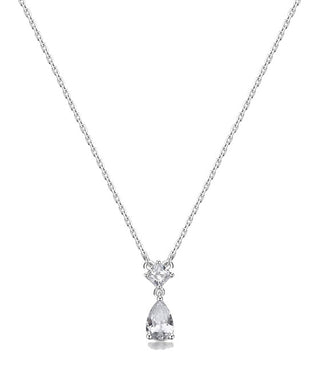 Brosway Infinity Necklace in Sterling Silver White Fantasy FIW113