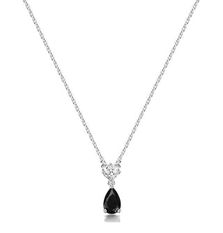 Brosway Svart Fantasy Silver halsband med mystisk berlock FMB114