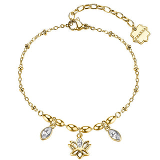 Brosway Charming gold-plated Bracciale with lotus flower Chakra BHKB260