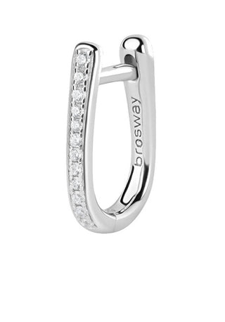 Brosway Pendientes individuales con circonita Fancy Infinite blanco FIW10