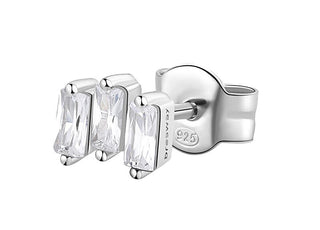 Brosway Pendientes individuales elegantes de color blanco infinito FIW09