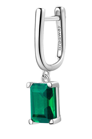 Brosway Fancy Life Green FLG07 - Pendiente individual de plata decente