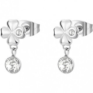Brosway Pendientes a juego con trébol de cristal de chakra BHKE182