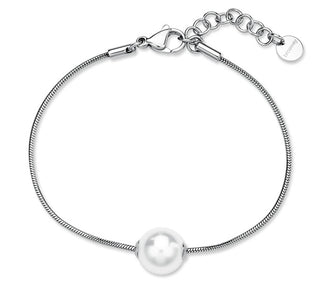 Brosway Affascinante Bracciale In Acciaio Con Perla Sintetica Perfect Bpc52