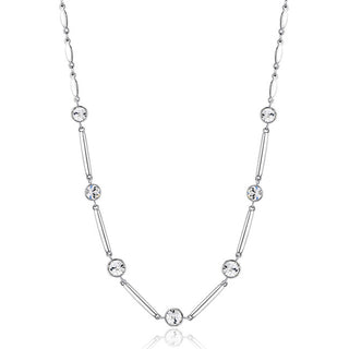 Brosway Mooie stalen ketting met heldere kristallen Affinity BFF158