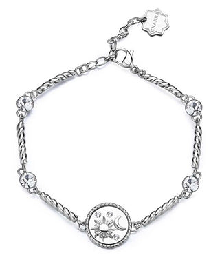 Brosway Pulsera de acero elegante para mujer con cristales de chakras BHKB155