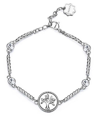 Brosway Pulsera de acero para mujer con cristales Chakra del Árbol de la Vida BHKB156