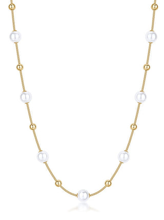 Brosway Gold-Plated Necklace Combined With Perfect Pearls Bpc49 