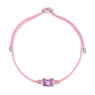 Brosway Ausgefallenes, leuchtend rosa Zirkonia-Spitzenarmband FVP110